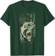 Camouflage American US Flag Bass Fishing Fisherman Men Boys T-Shirt - T-Shirt | Forest