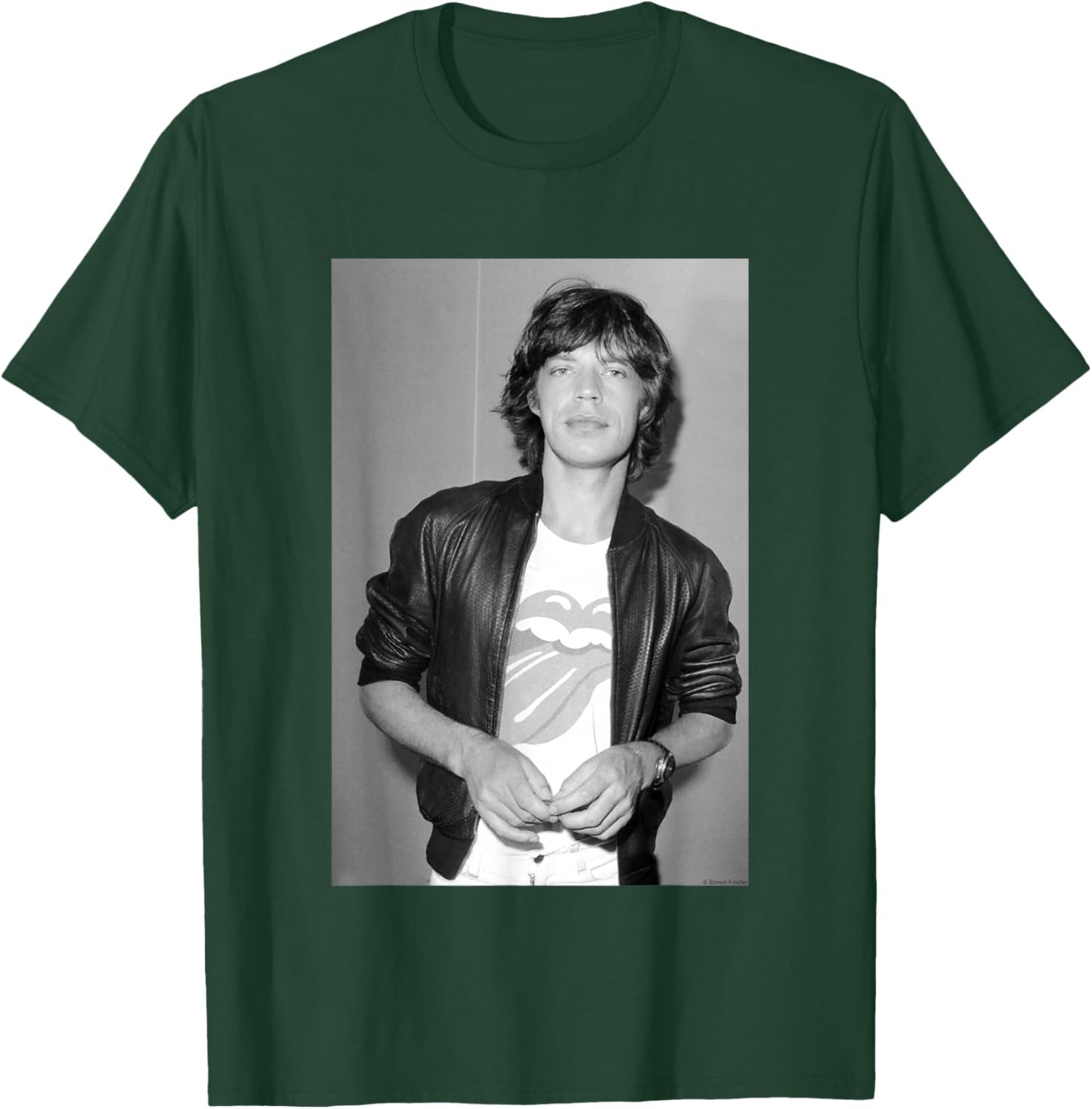 Mike Jagger Rolling Stones 1977 Photo By Simon Fowler T-Shirt - T-Shirt | Forest