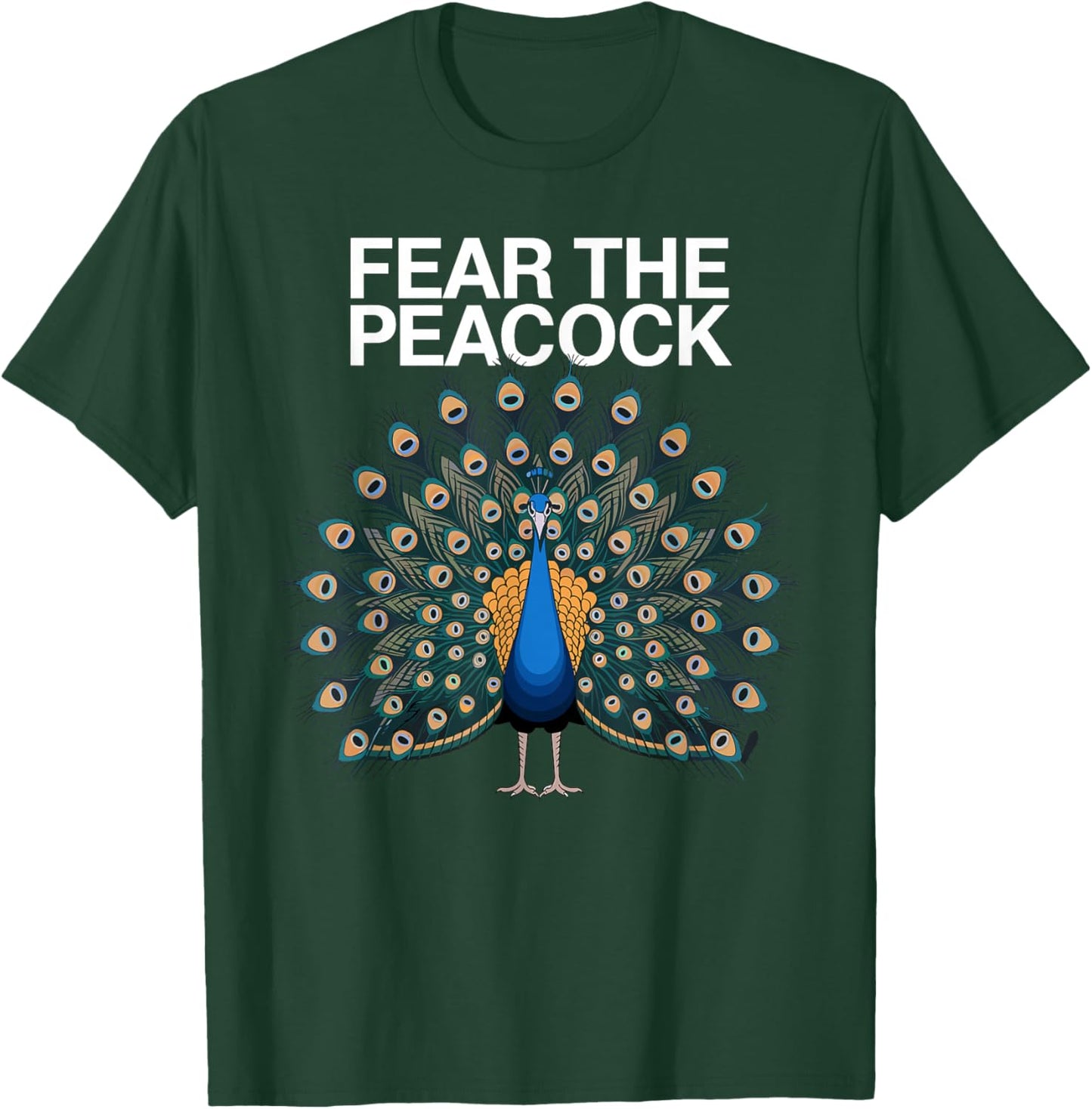 Funny Peacock Art Women Adult Feather Peacock Lover T-Shirt - T-Shirt | Forest