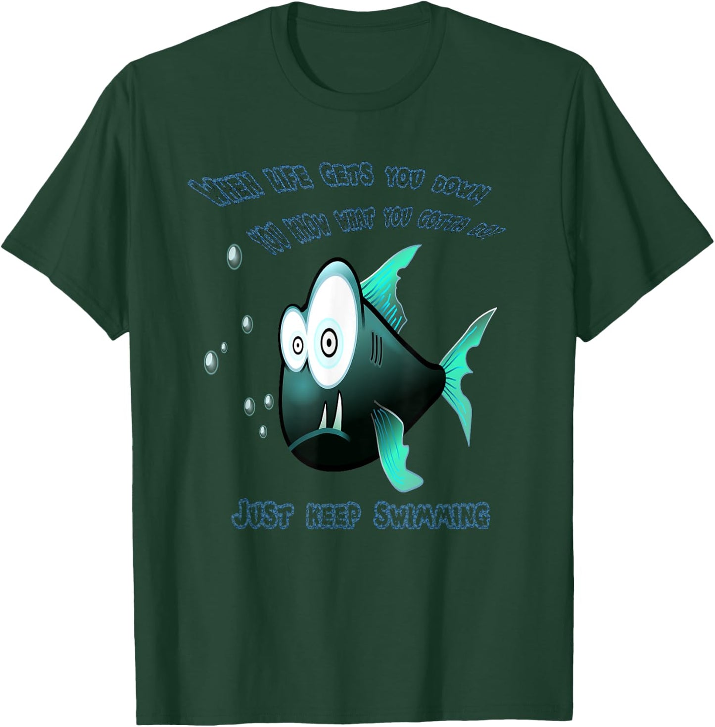 Positive Thinking - Gift Swimmers / Optimists T-Shirt - T-Shirt | Forest
