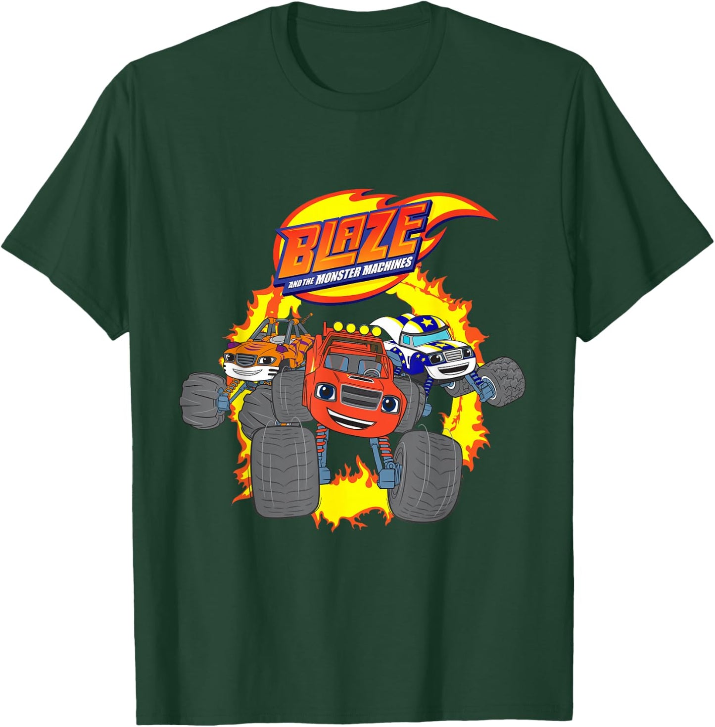 Blaze & The Monster Machines (RING OF FIRE) Group T-Shirt - T-Shirt | Forest