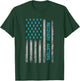 Drug Alcohol Addiction Recovery Warrior - American Flag Small T-Shirt - T-Shirt | Forest