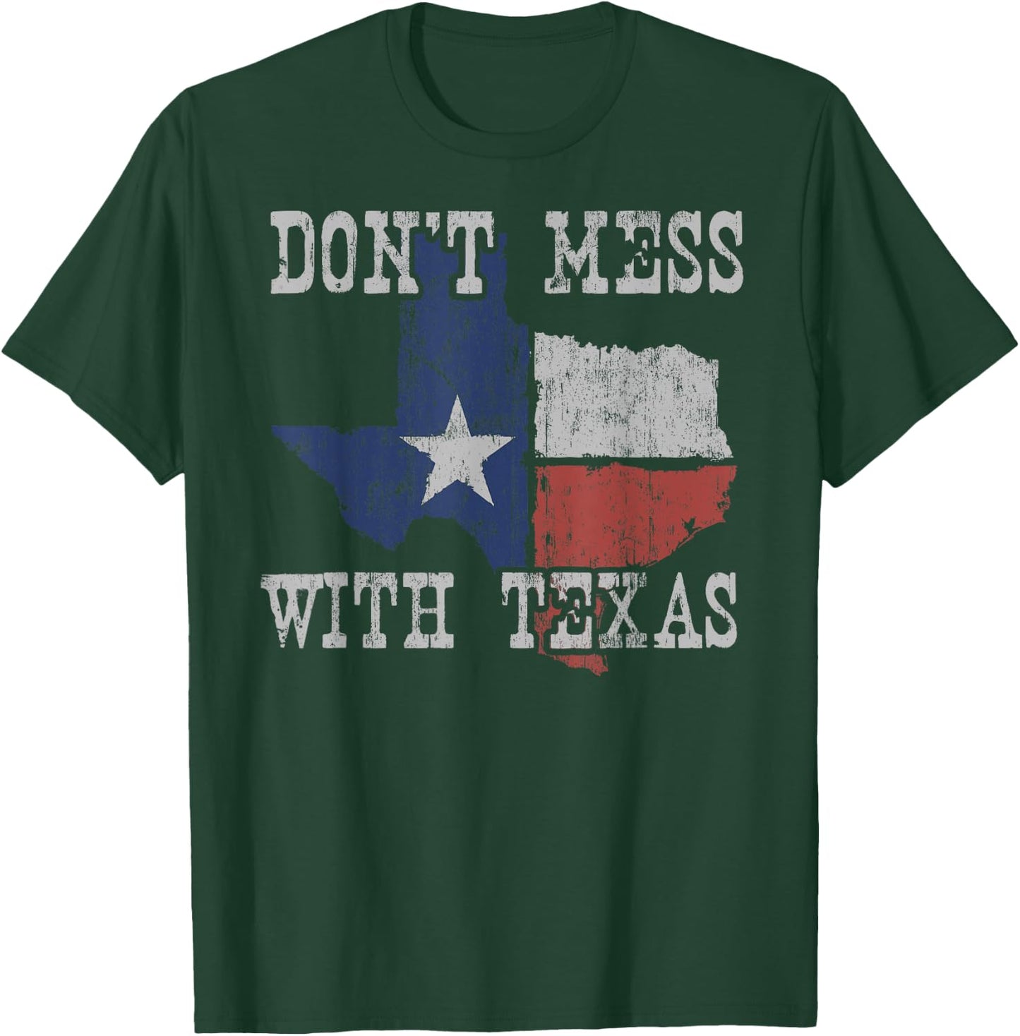Don't Mess With Vintage Texas Longhorn Lone Star State Shirt T-Shirt - T-Shirt | Forest