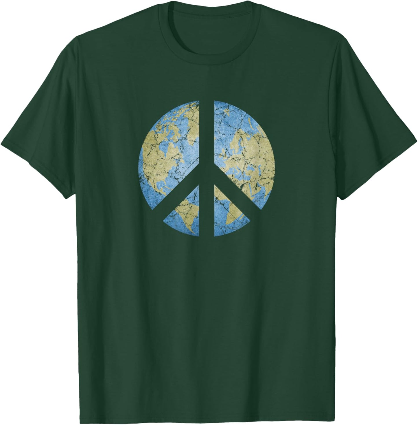 Vintage Peace On Earth World Peace T-Shirt - T-Shirt | Forest