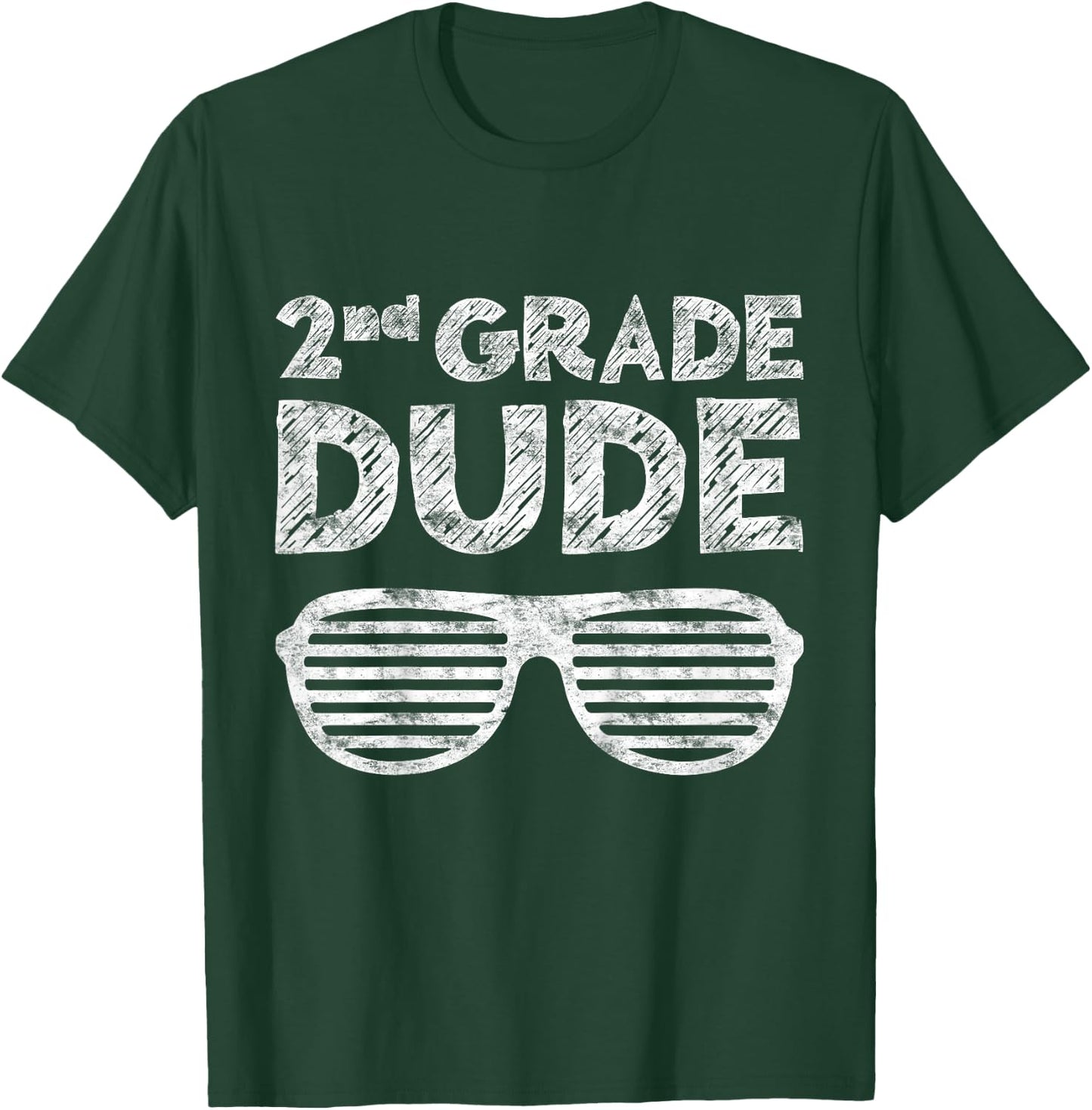 2nd Grade Dude Shirt Second Grade Boy Girl Back To School T-Shirt - T-Shirt | Forest