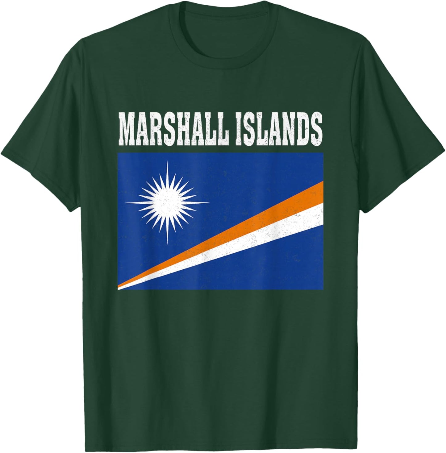 Marshall Islands Flag Patriotic National Roots Souvenir T-Shirt - T-Shirt | Forest