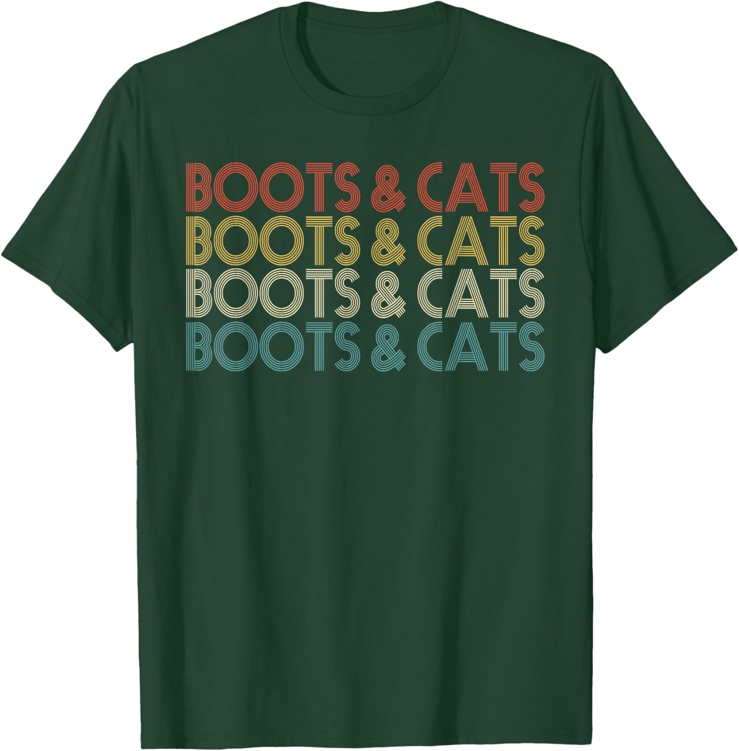 Boots and Cats Funny House & Techno DJ T-Shirt - T-Shirt | Forest