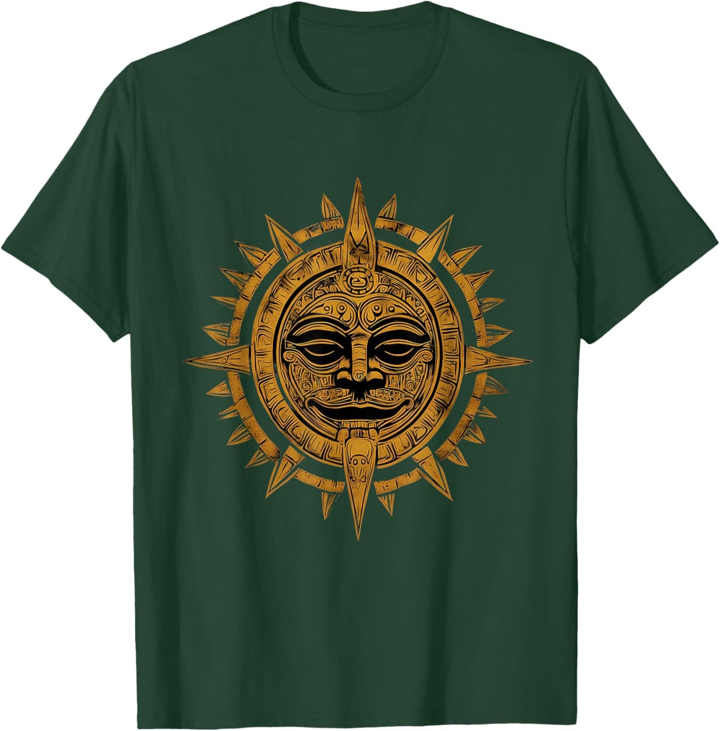 Aztec God Mayan Calendar Native Mexican Pride Quetzalcoatl T-Shirt - T-Shirt | Forest