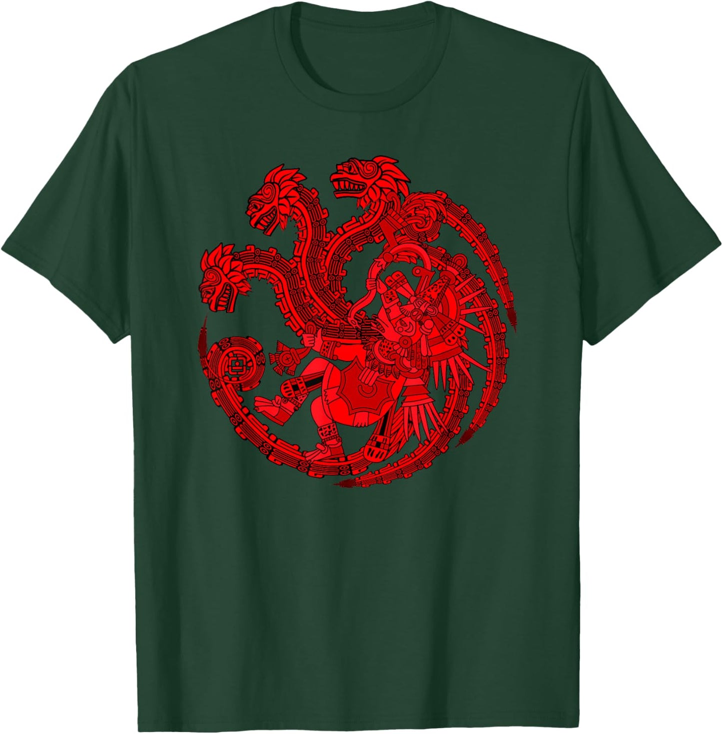 Quetzalcoatl The Aztec Feathered Serpent of Ancient Mexico T-Shirt - T-Shirt | Forest