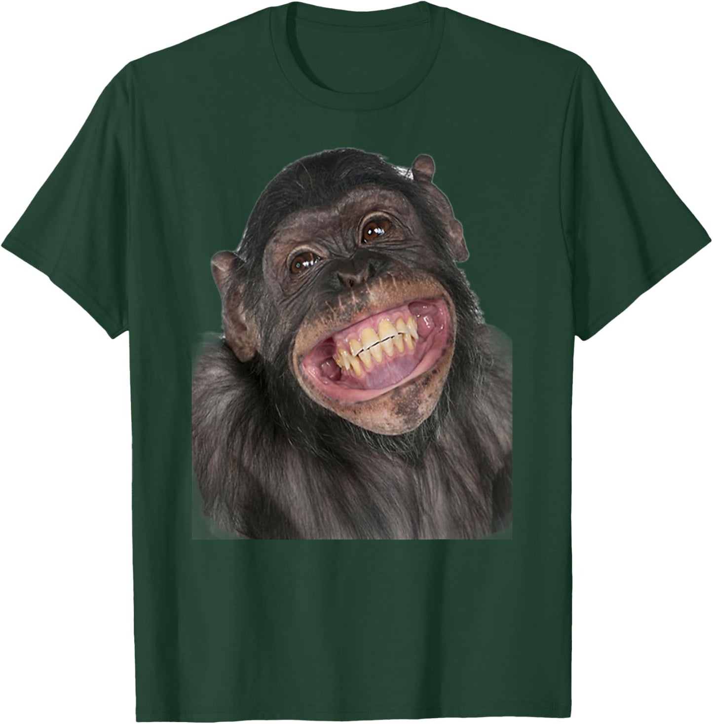 Smiling Monkey Funny Abe T-Shirt - T-Shirt | Forest