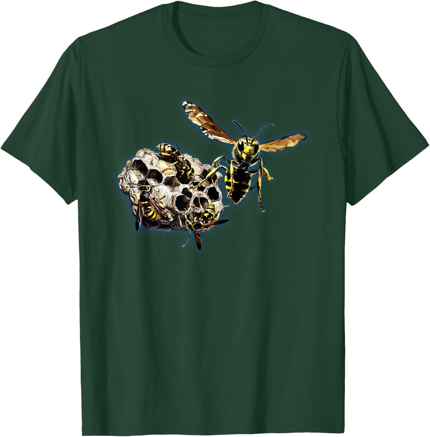 Wasp Hive nature lover insect wasps bees nest graphic art T-Shirt - T-Shirt | Forest