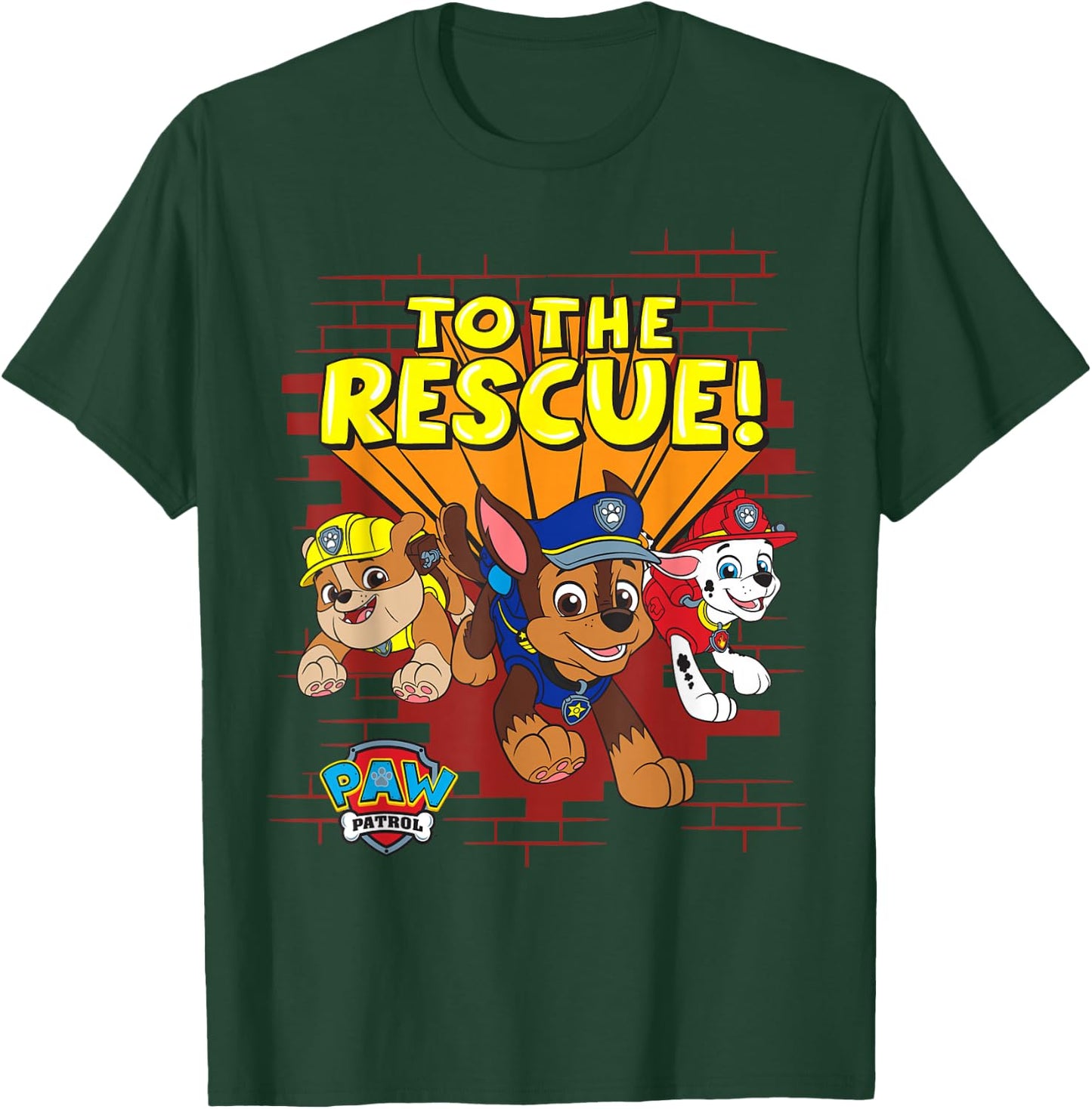 PAW Patrol Group "To The Rescue!" T-Shirt - T-Shirt | Forest