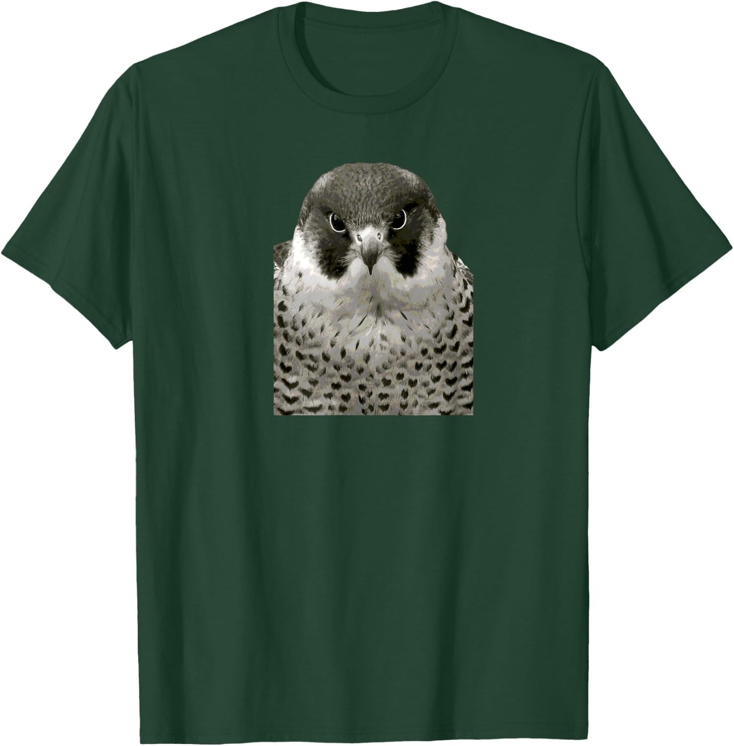 Peregrine Falcon Face Raptor Bird T-Shirt - T-Shirt | Forest