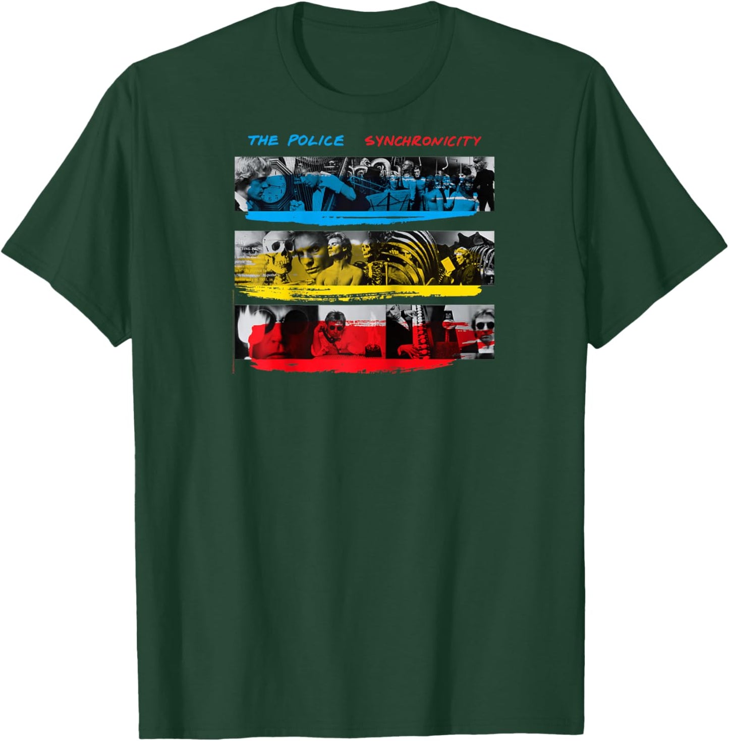 Official The Police Synchronicity resized Raglan Baseball T-Shirt - T-Shirt | Forest