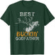 Best Buckin' Godfather Deer Bow Hunting Distressed T-Shirt - T-Shirt | Forest