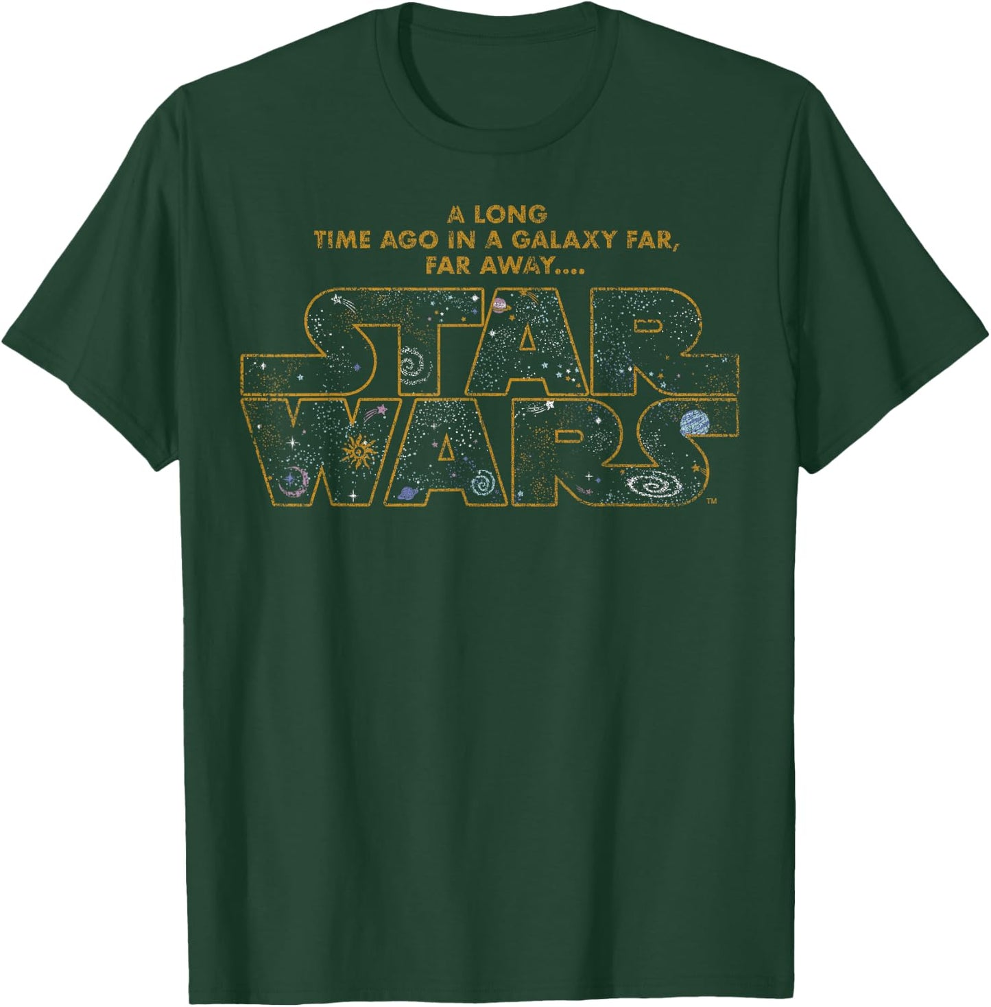 Star Wars In A Galaxy Far Far Away Logo T-Shirt - T-Shirt | Forest