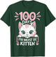 100th Day Of School Cat You Must Be Kitten Student Kids T-Shirt - T-Shirt | Forest