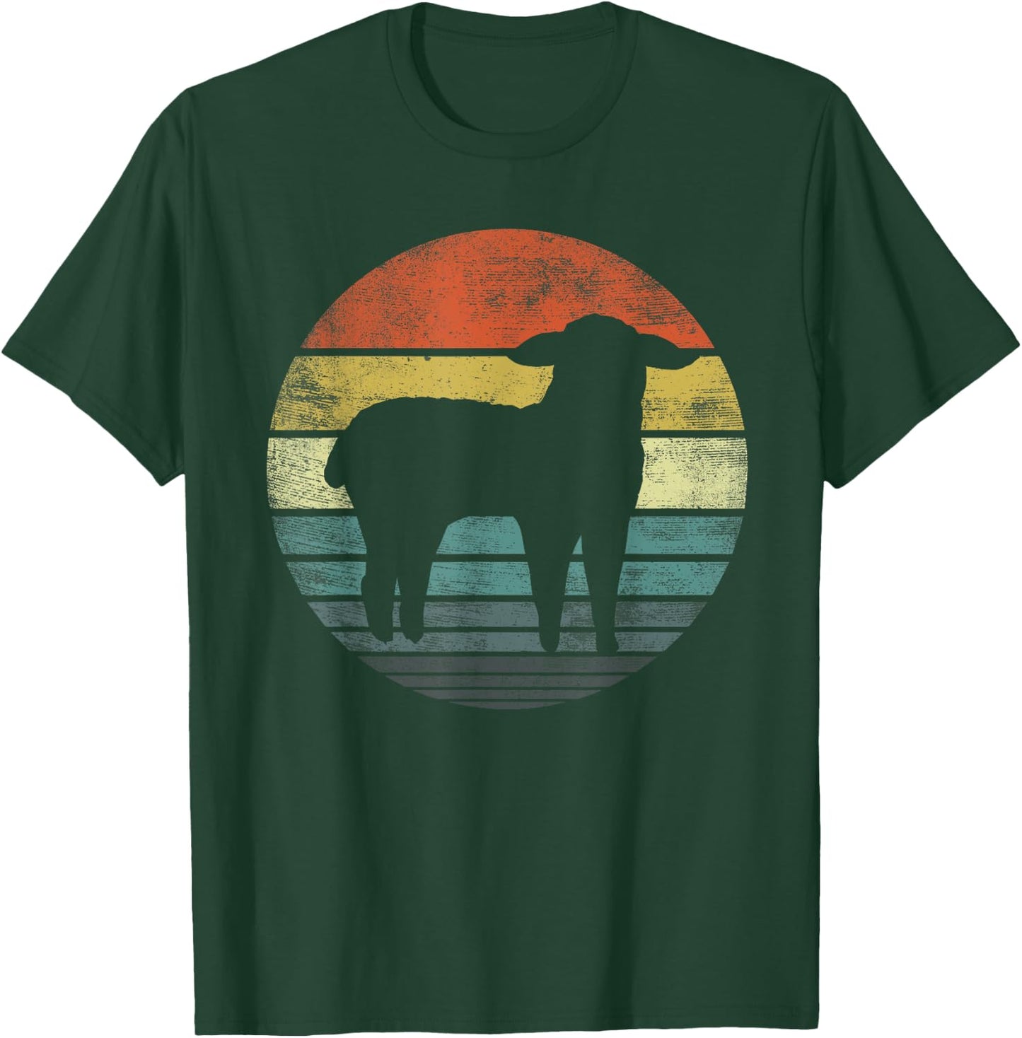 Sheep Lover Gifts Funny Farmer Retro Vintage Farm Animals T-Shirt - T-Shirt | Forest