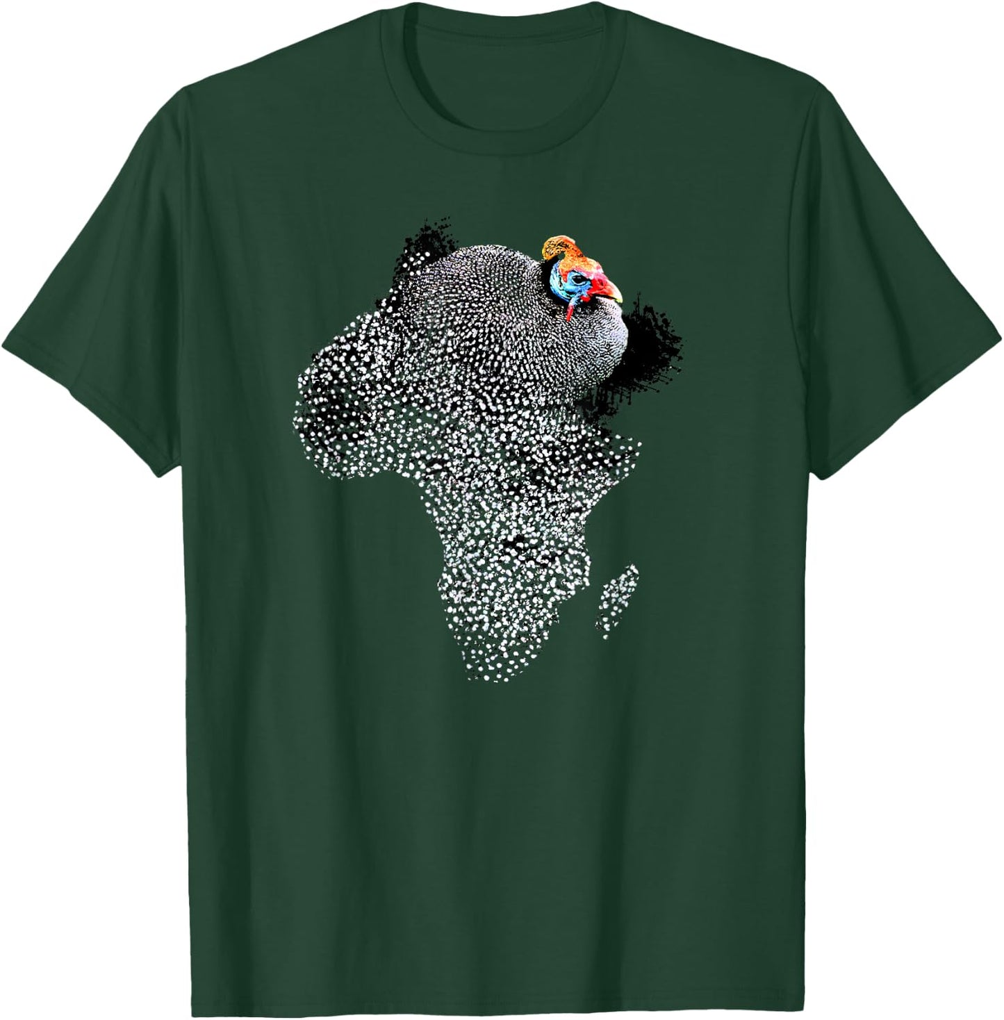 Cute Bird Shirt, Guinea Fowl T Shirt T-Shirt - T-Shirt | Forest