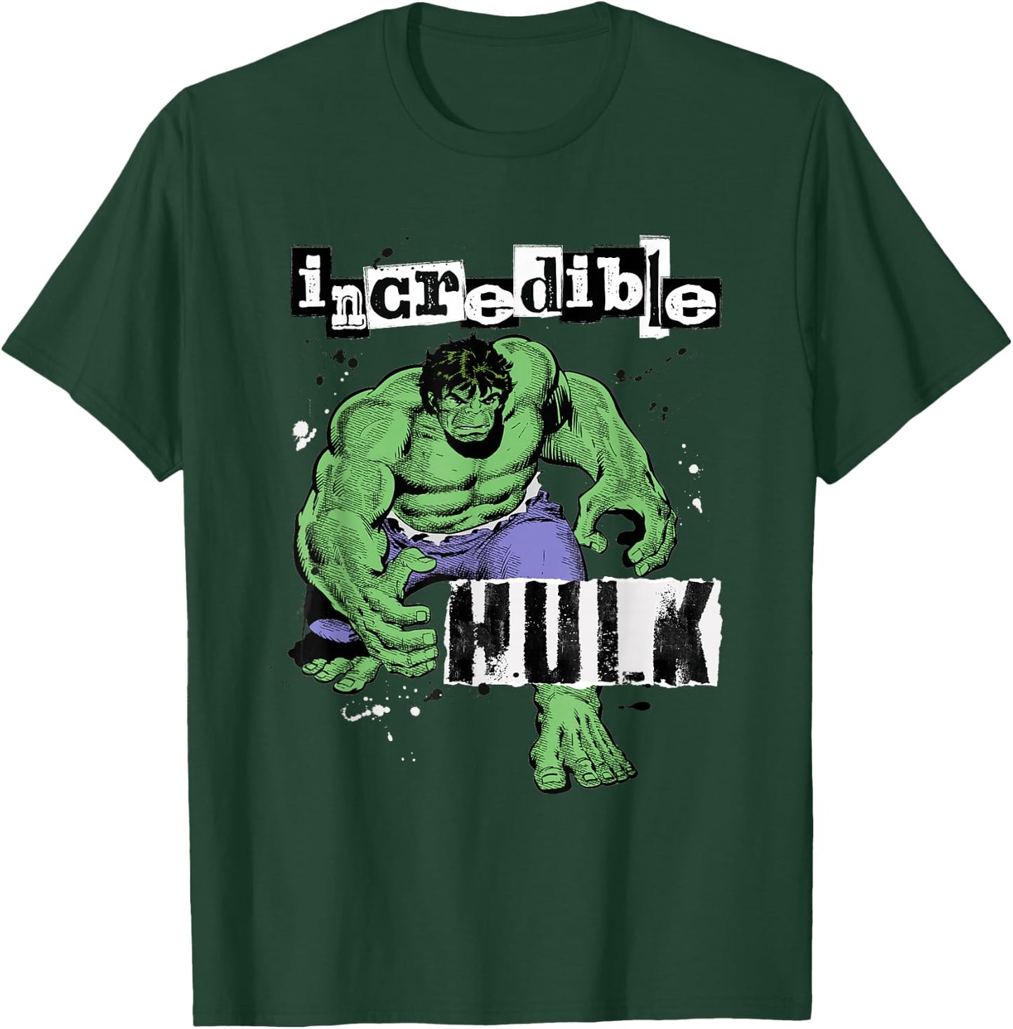 Marvel Super Heroes Incredible Hulk Retro Vintage Comic T-Shirt - T-Shirt | Forest