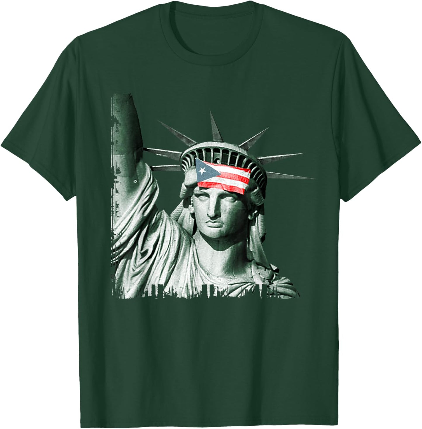 Puerto Rico Resiste Statue of Liberty Puerto Rican Flag T-Shirt - T-Shirt | Forest