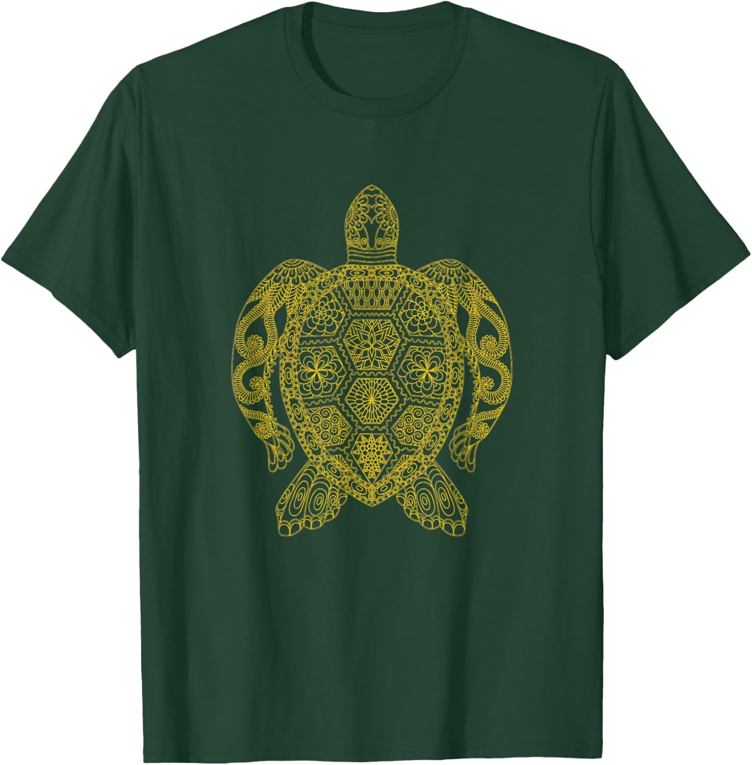 Cute Turtle Tortoise Love Sea Ocean Tribal Tattoo Animal Art T-Shirt - T-Shirt | Forest