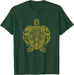 Cute Turtle Tortoise Love Sea Ocean Tribal Tattoo Animal Art T-Shirt - T-Shirt | Forest