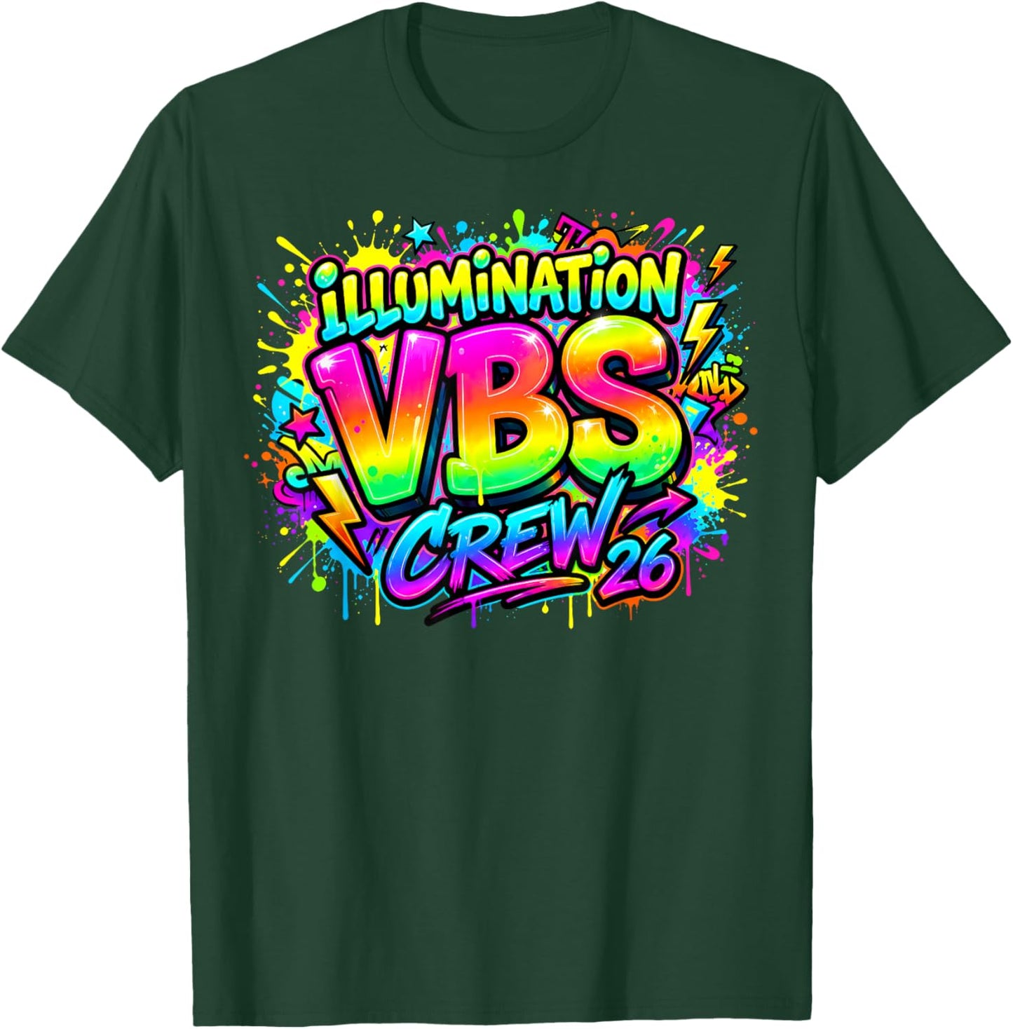 Vbs Crew 2026 Vacation Bible School Crew Leader Church Camp T-Shirt - T-Shirt | Forest