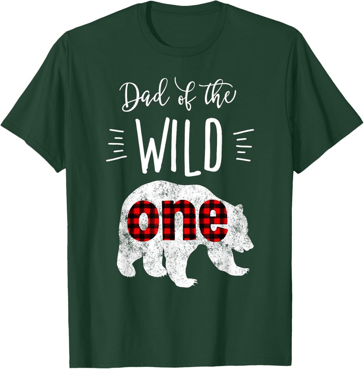 Dad of the Wild One Shirt Bear Lumberjack 1st Birthday T-Shirt - T-Shirt | Forest