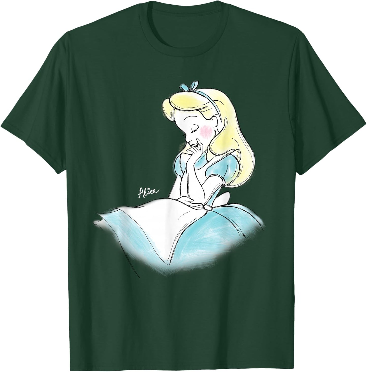 Alice In Wonderland - in Wonderland Sketch T-Shirt - T-Shirt | Forest