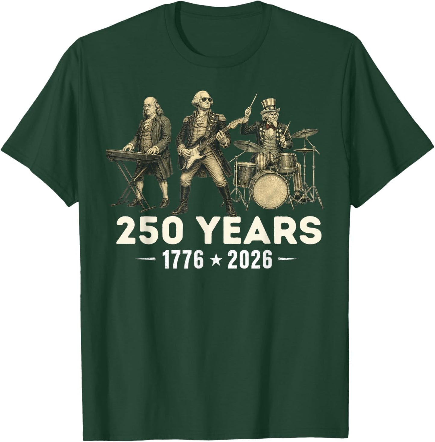 USA 250th Anniversary Party 250 Anniversary USA Men Women T-Shirt - T-Shirt | Forest
