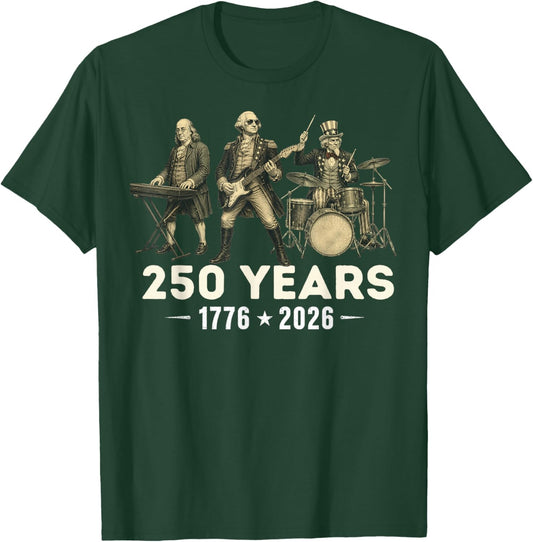 USA 250th Anniversary Party 250 Anniversary USA Men Women T-Shirt - T-Shirt | Forest