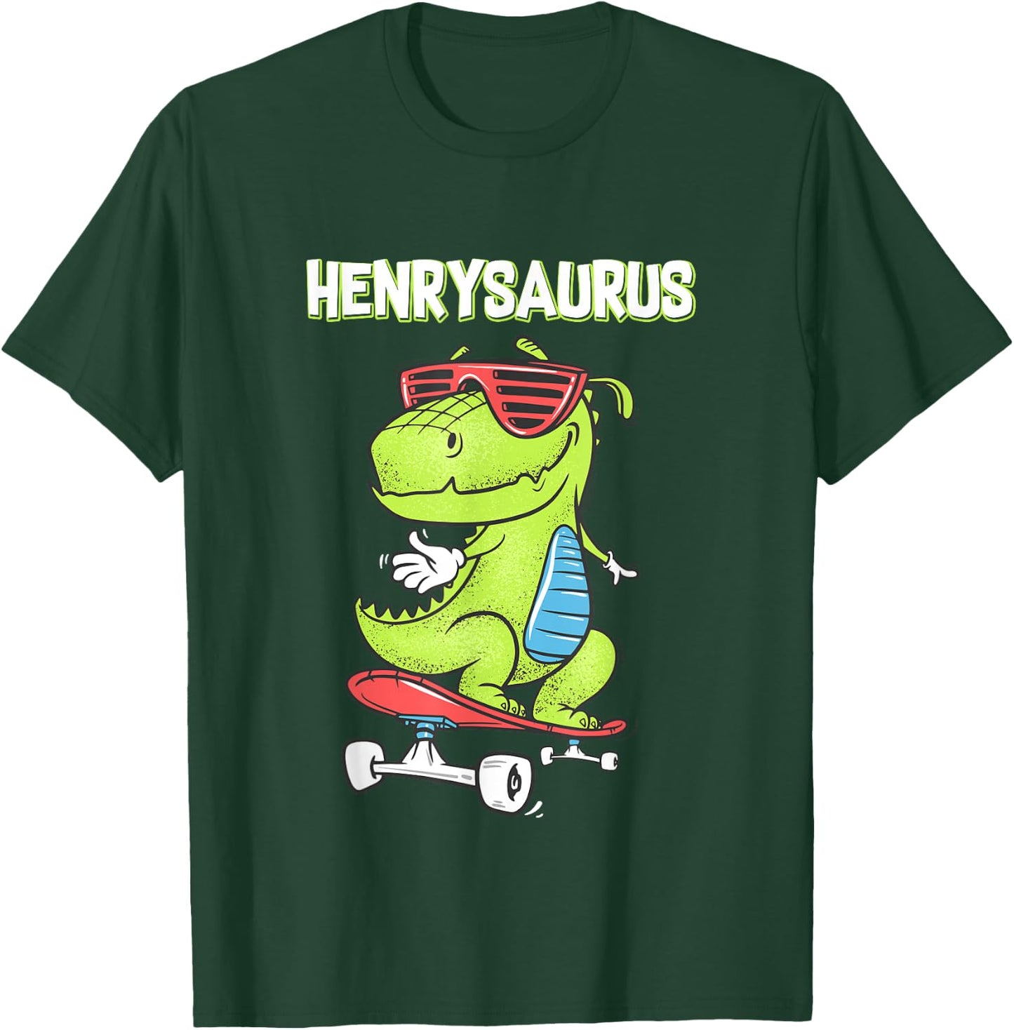 HENRYSAURUS shirt name birthday gift dinosaur t rex T-Shirt - T-Shirt | Forest
