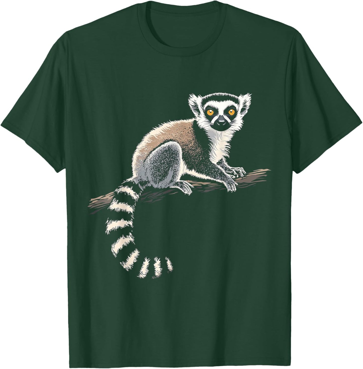 Ring Tailed Lemur Animal Motif Art Ring Tailed Lemur T-Shirt - T-Shirt | Forest