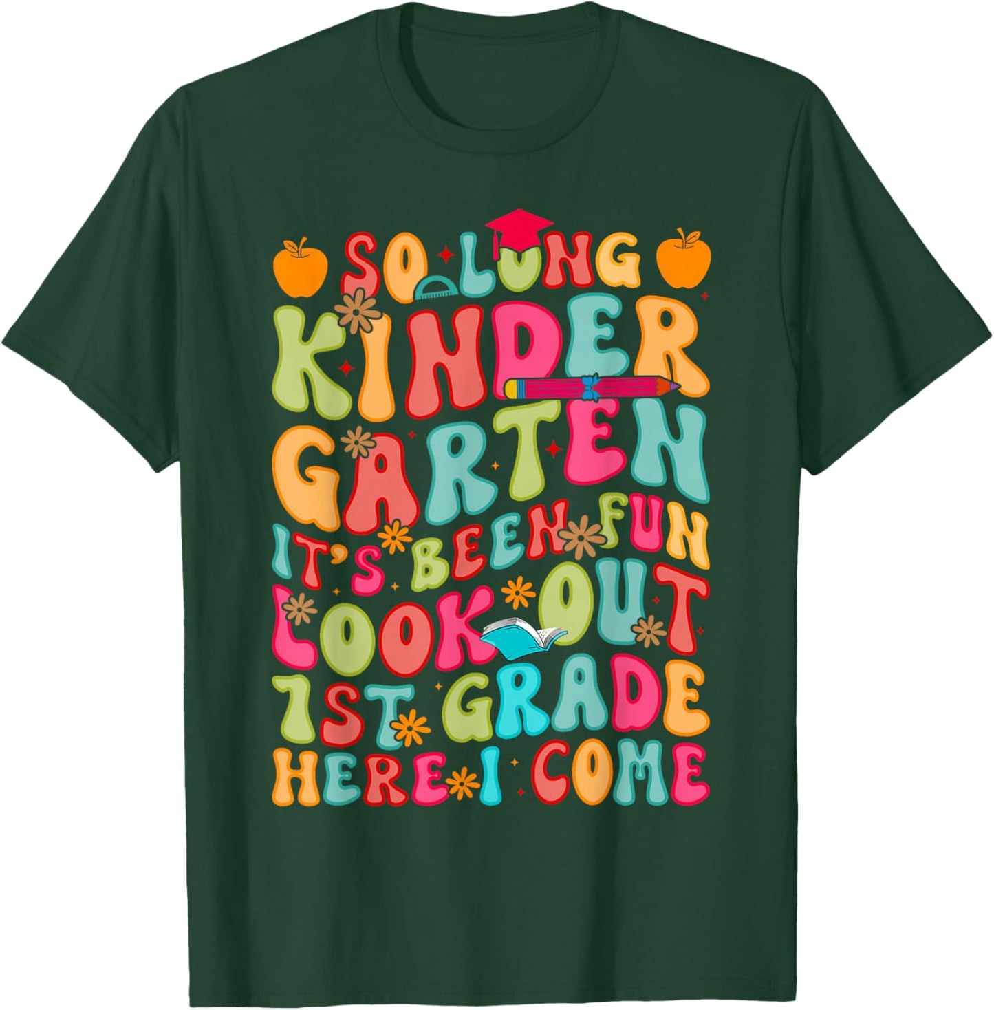 Kindergarten Graduation Graduate Kids Boys Girls T-Shirt - T-Shirt | Forest