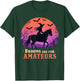 Brooms are for amateurs witch riding horse halloween women T-Shirt - T-Shirt | Forest