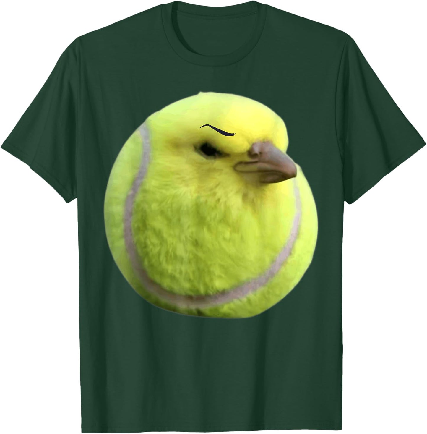 Tennis Bird Ball Meme Funny Memes Internet Memes Brainrot T-Shirt - T-Shirt | Forest