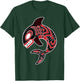 Orca Northwest American Indian Totem Killer Whale T-Shirt - T-Shirt | Forest