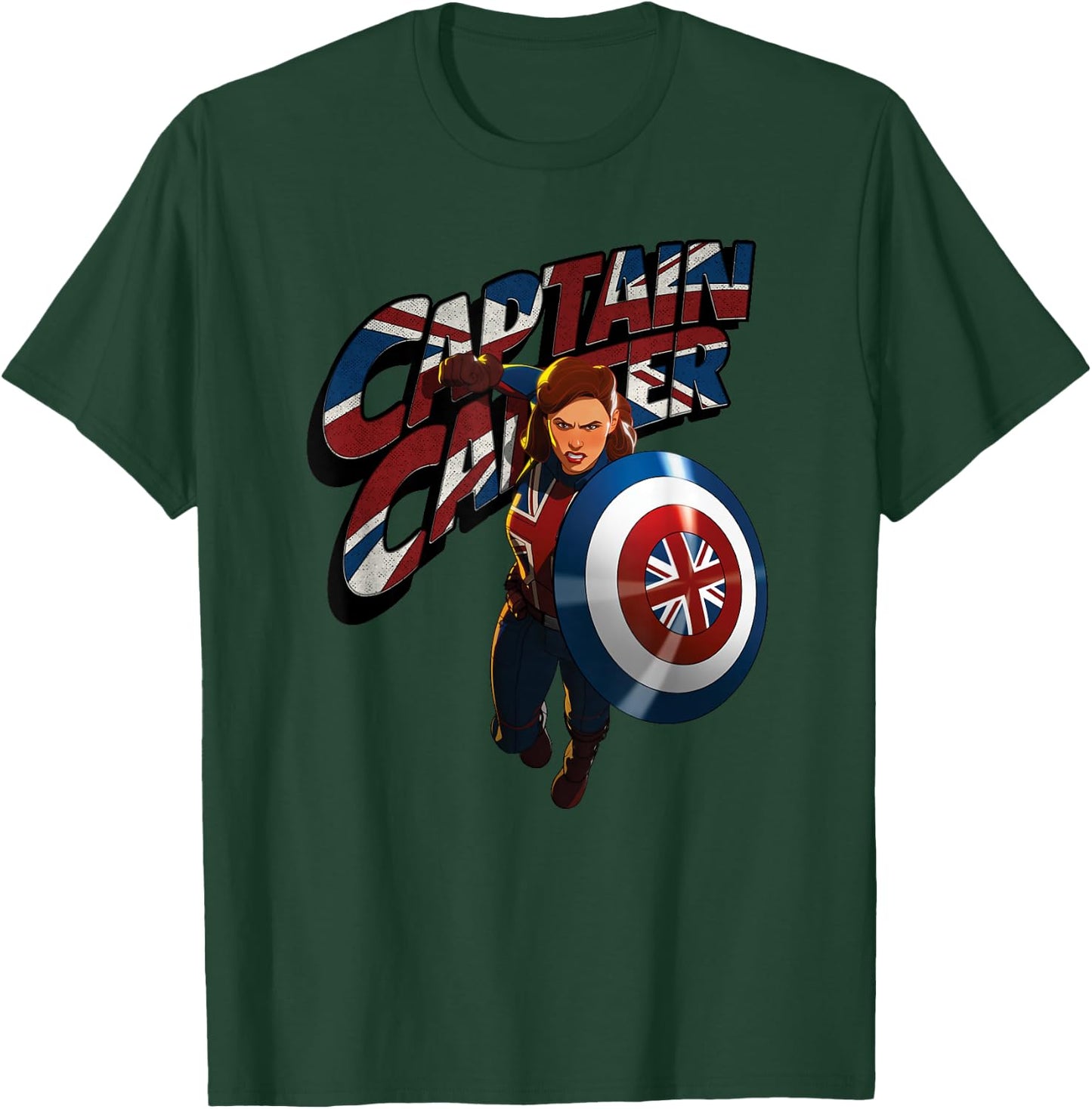 Marvel What IF...? Captain Carter Union Jack T-Shirt - T-Shirt | Forest