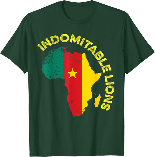 Indomitable Lions Cameroonian Soccer T-Shirt - T-Shirt | Forest