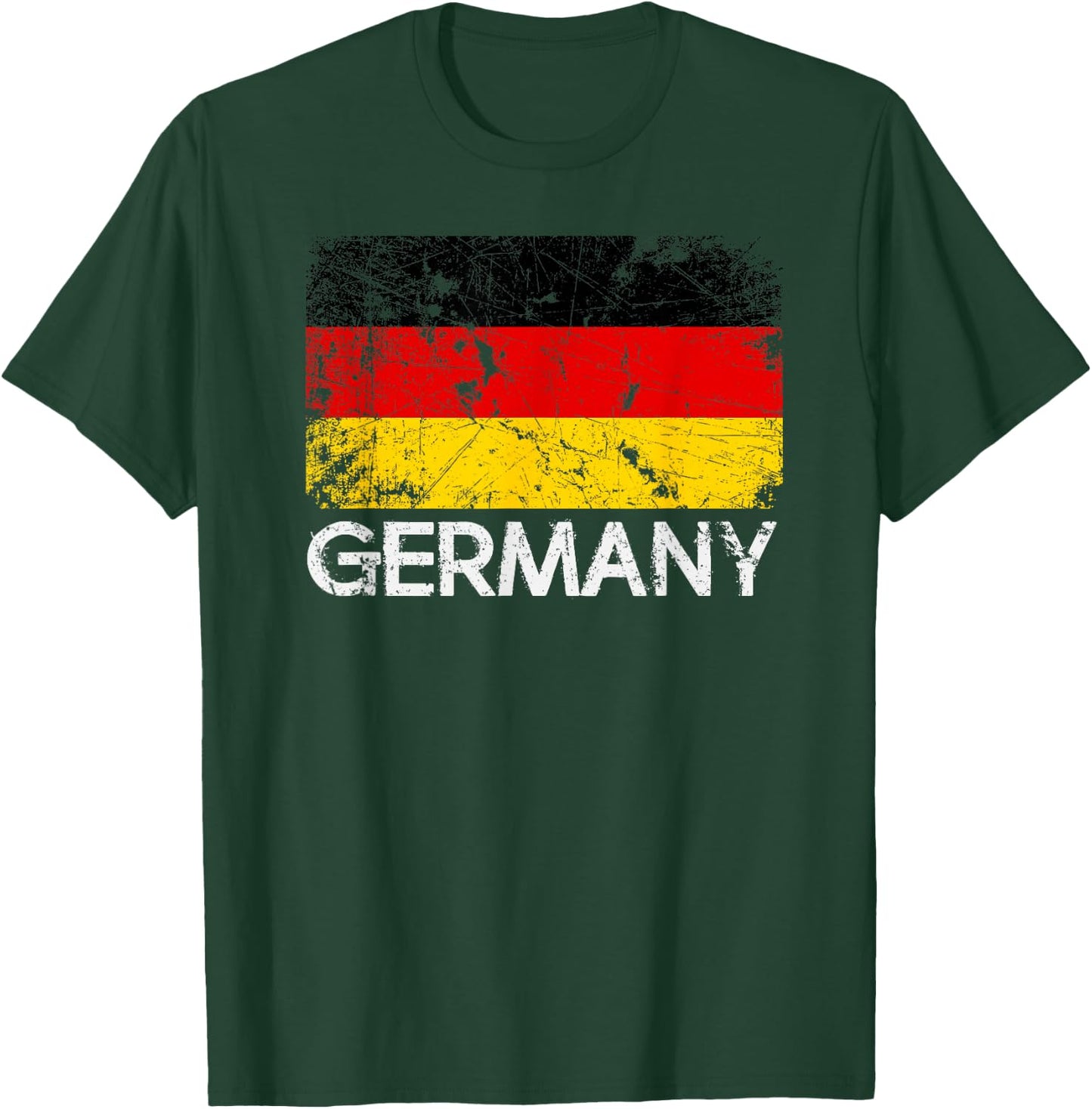 German Flag | Vintage Made In Germany Gift T-Shirt - T-Shirt | Forest
