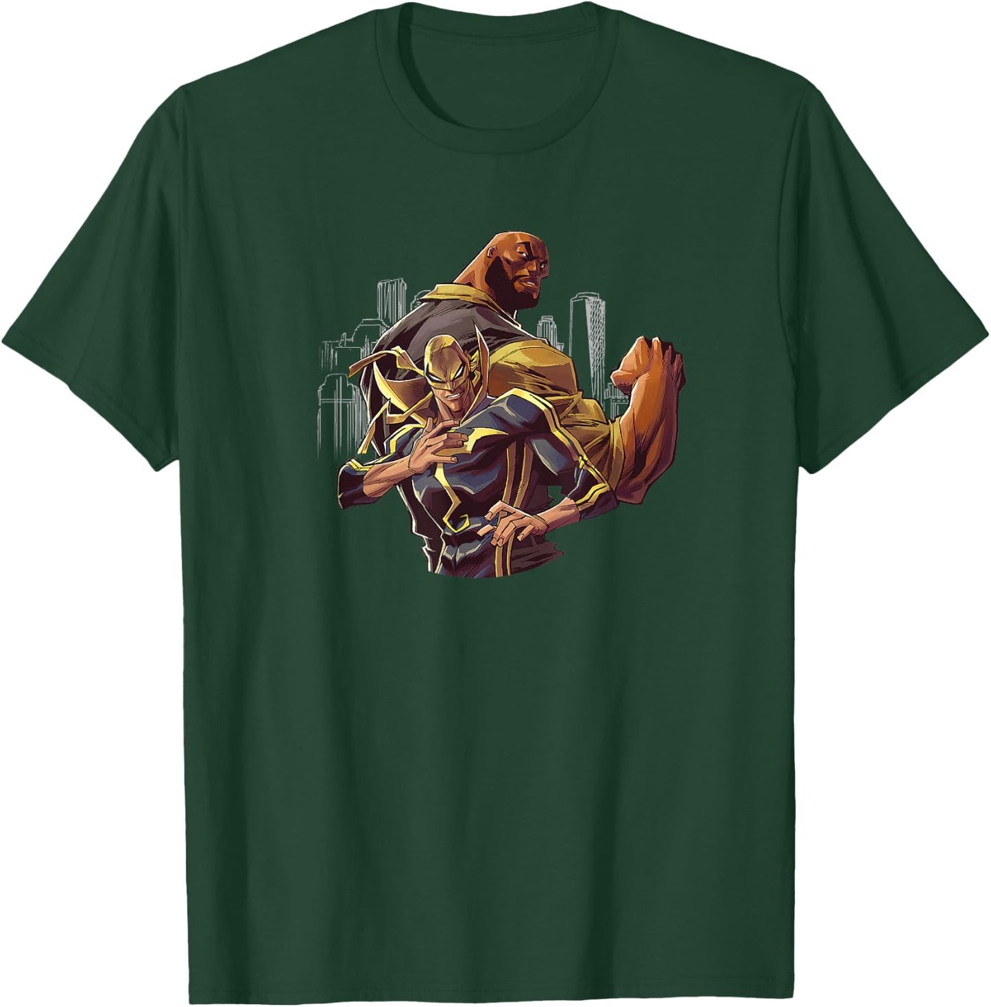 Marvel The Defenders Luke Cage and Iron Fist T-Shirt - T-Shirt | Forest