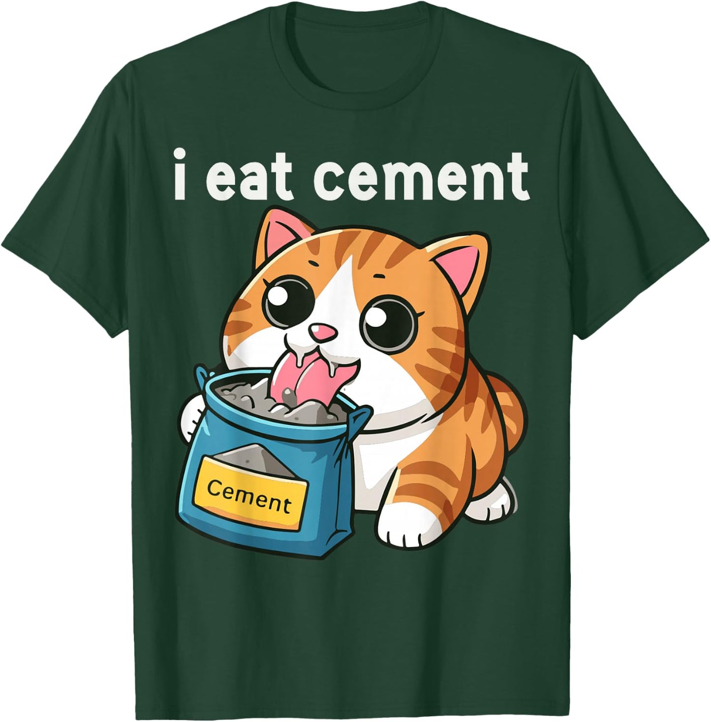 I Eat Cement Funny Cat Meme Internet Memes Funny Memes Gen-Z T-Shirt - T-Shirt | Forest
