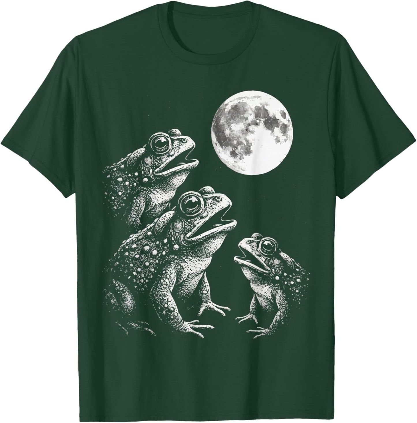 Frog Howling At Moon T-Shirt - T-Shirt | Forest