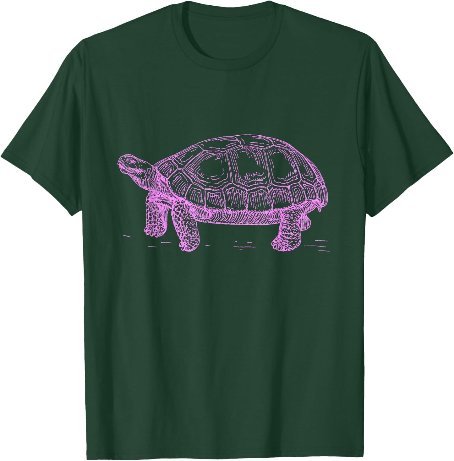 Fun Vintage Pink Tortoise Funny Tortoise T Shirt T-Shirt - T-Shirt | Forest