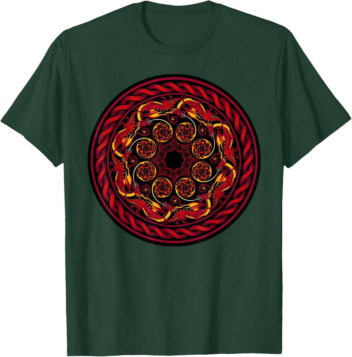 Fire Breathing Dragons T-Shirt - T-Shirt | Forest