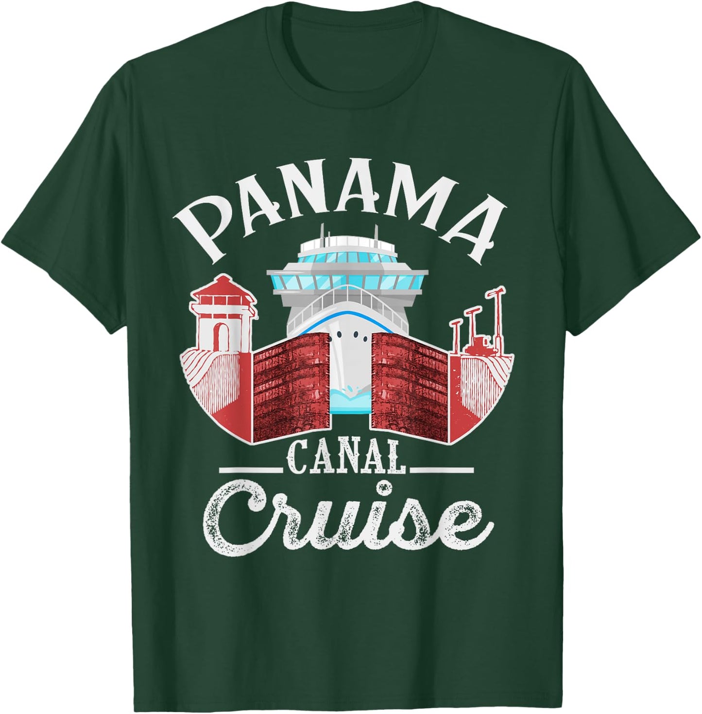 Panama Canal Cruise Men, Women, Boys and Girls Cruising T-Shirt - T-Shirt | Forest