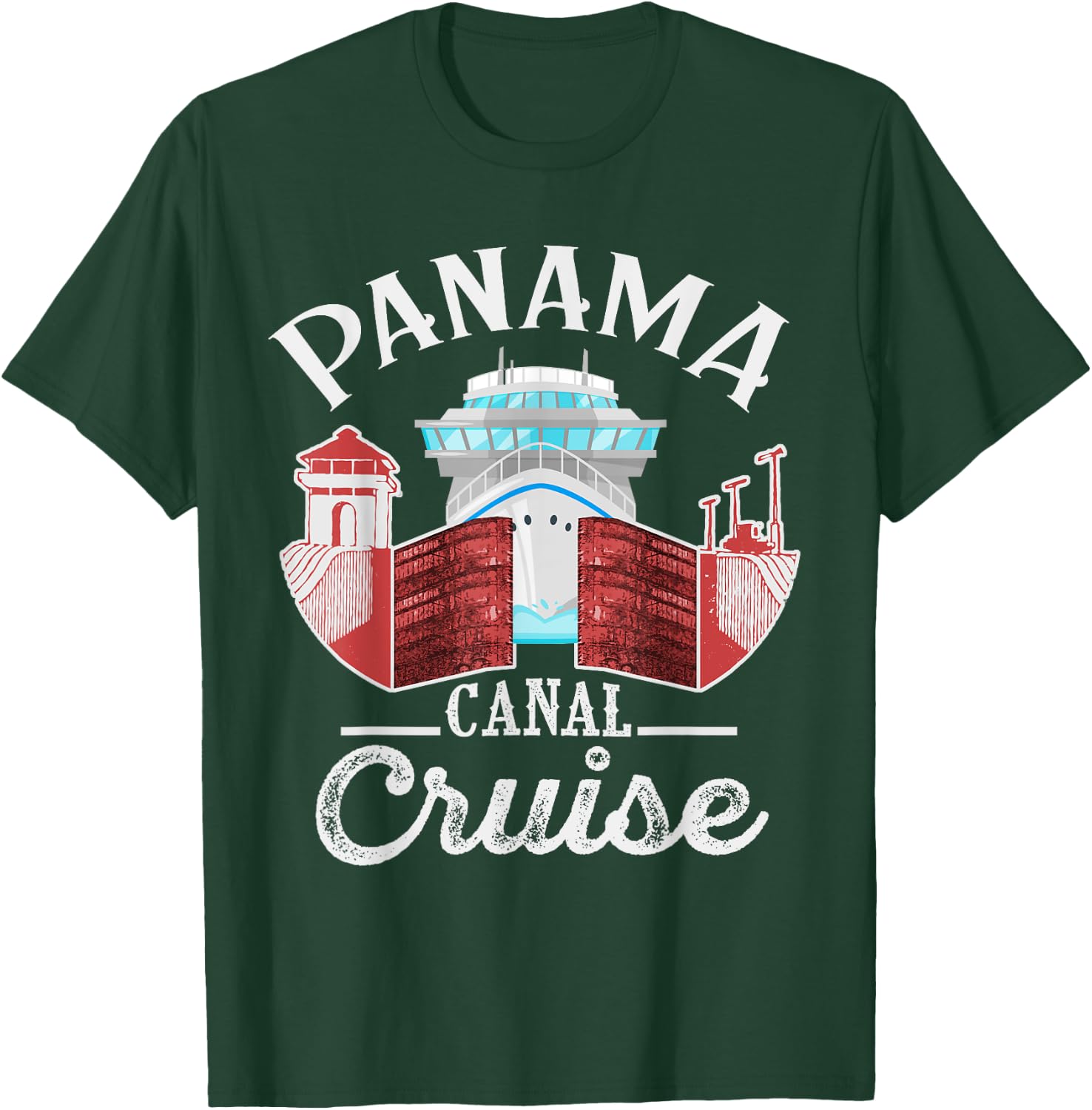 Panama Canal Cruise Men, Women, Boys and Girls Cruising T-Shirt - T-Shirt | Forest