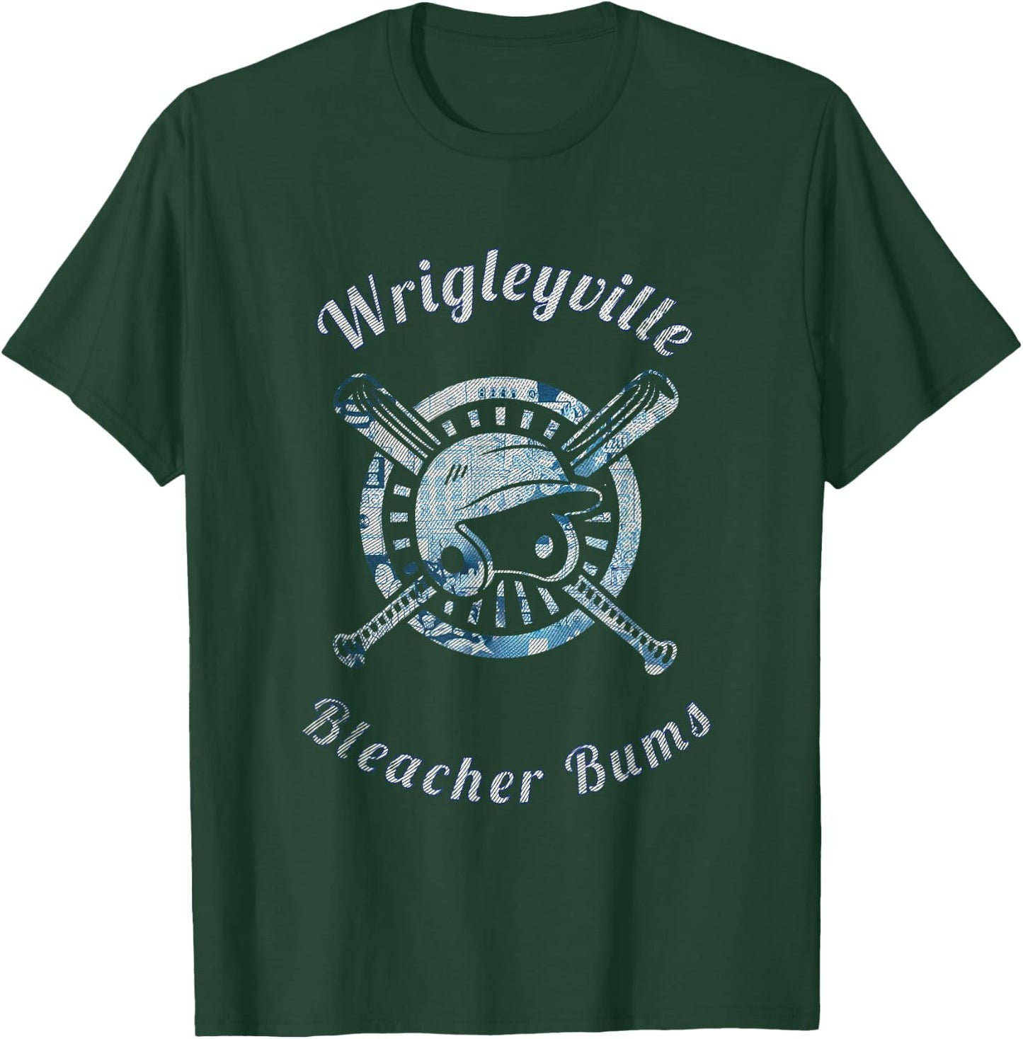 Wrigleyville Bleacher Bums Funny Baseball T-Shirt - T-Shirt | Forest