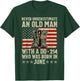 Never Underestimate an Old Man with A DD-214 Born in June T-Shirt - T-Shirt | Forest